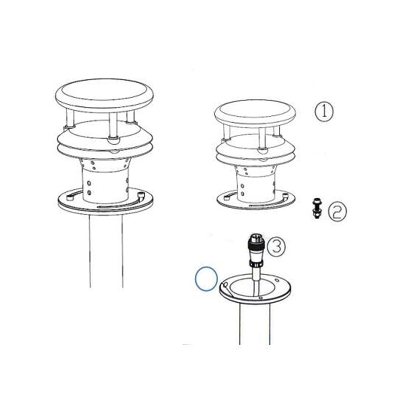 Industrial Meteorological Sensor flange fixation method