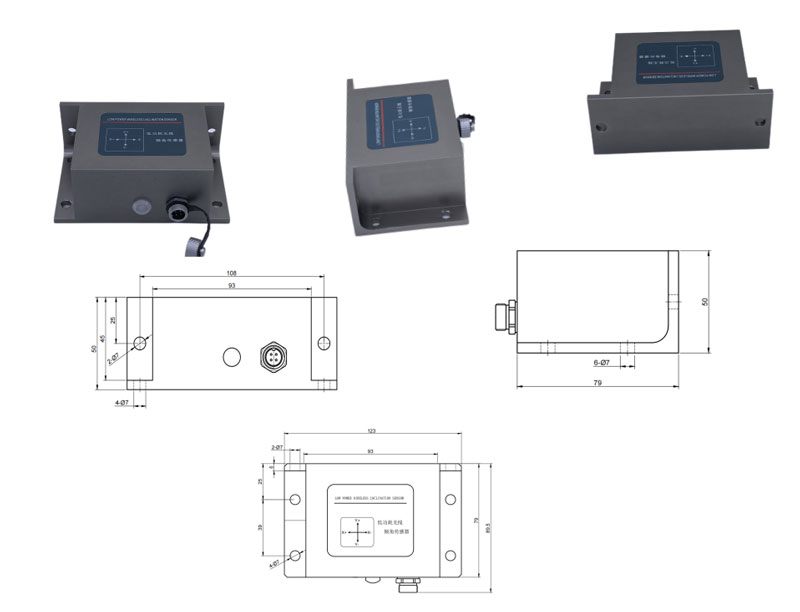 Appearance dimensions of Wireless IOT Inclinometer